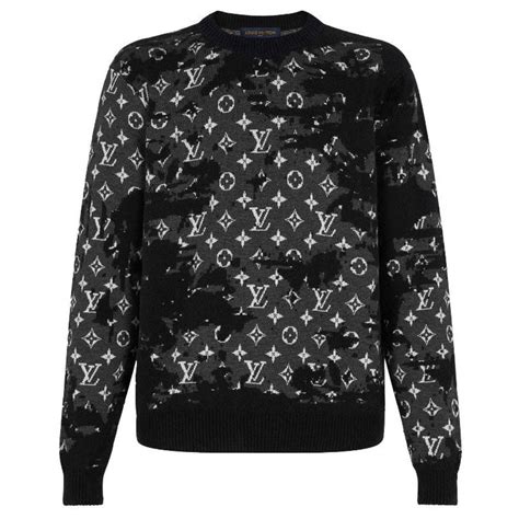 louis vuitton sweater grey|Louis Vuitton wool sweater.